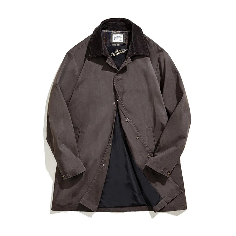 Men's Vintage Waxed Windbreaker Jacket