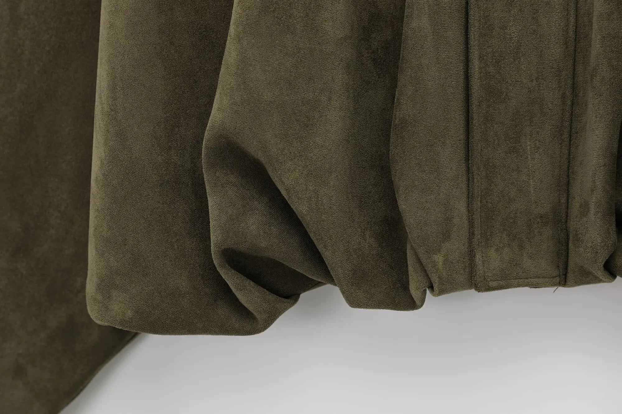 Women Brown Green Suede Jacket