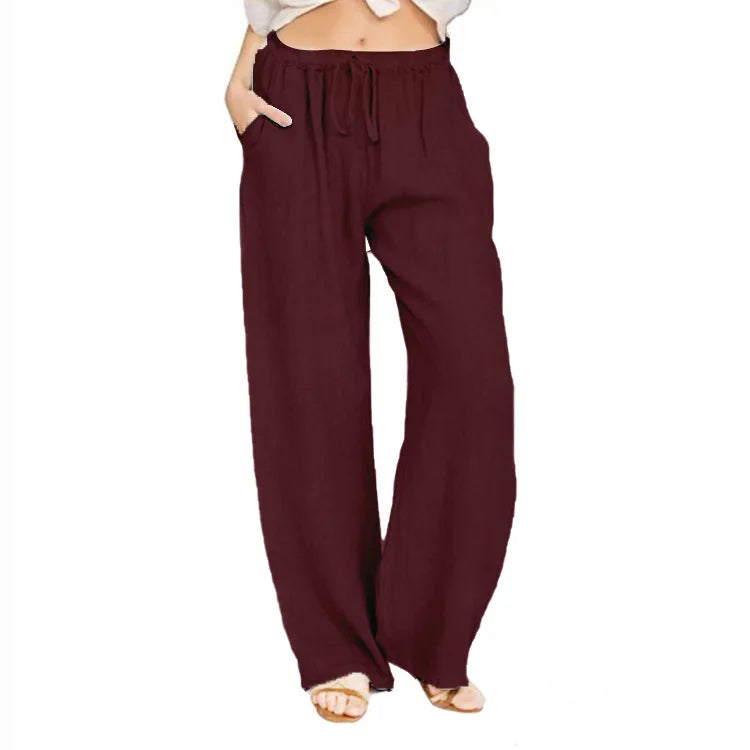 Women Cotton Linen Pants