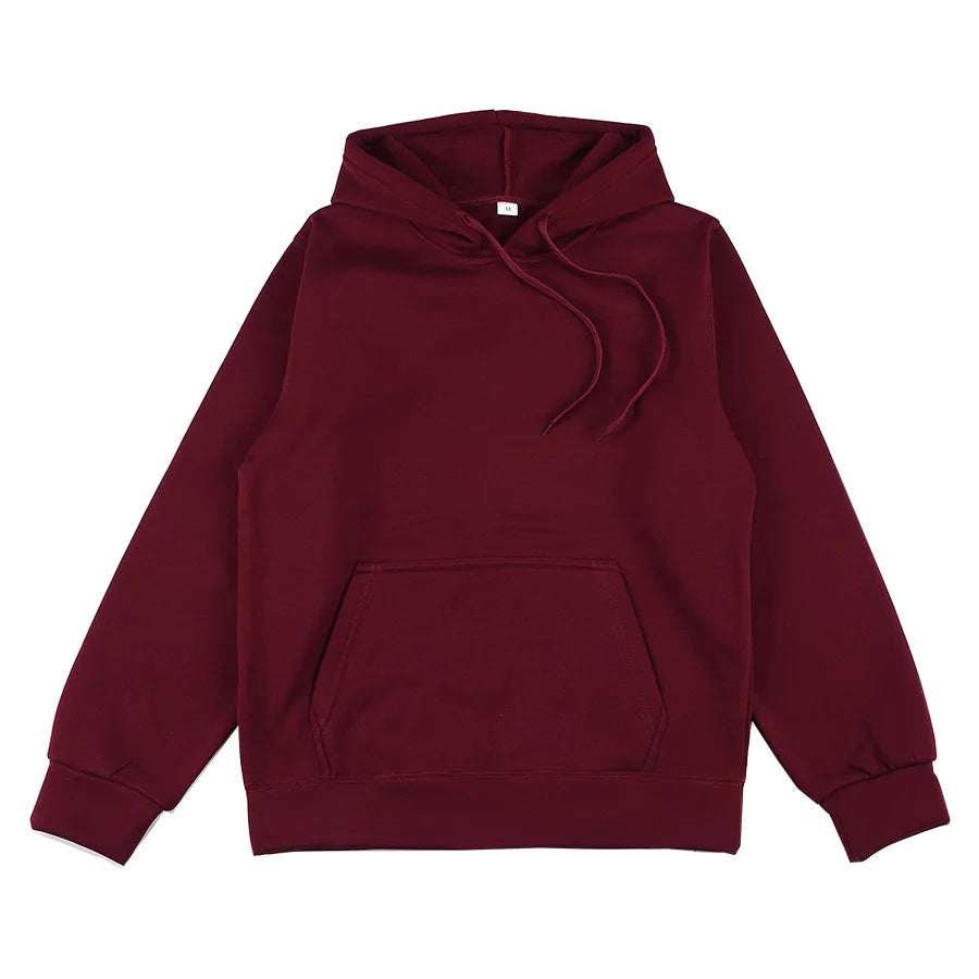women's and men's long sleeved inserted pocket pullover