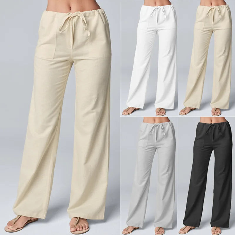 Women Cotton Linen Pants