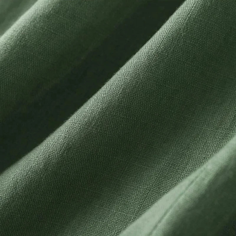 Women Cotton Linen Wide Leg Pants