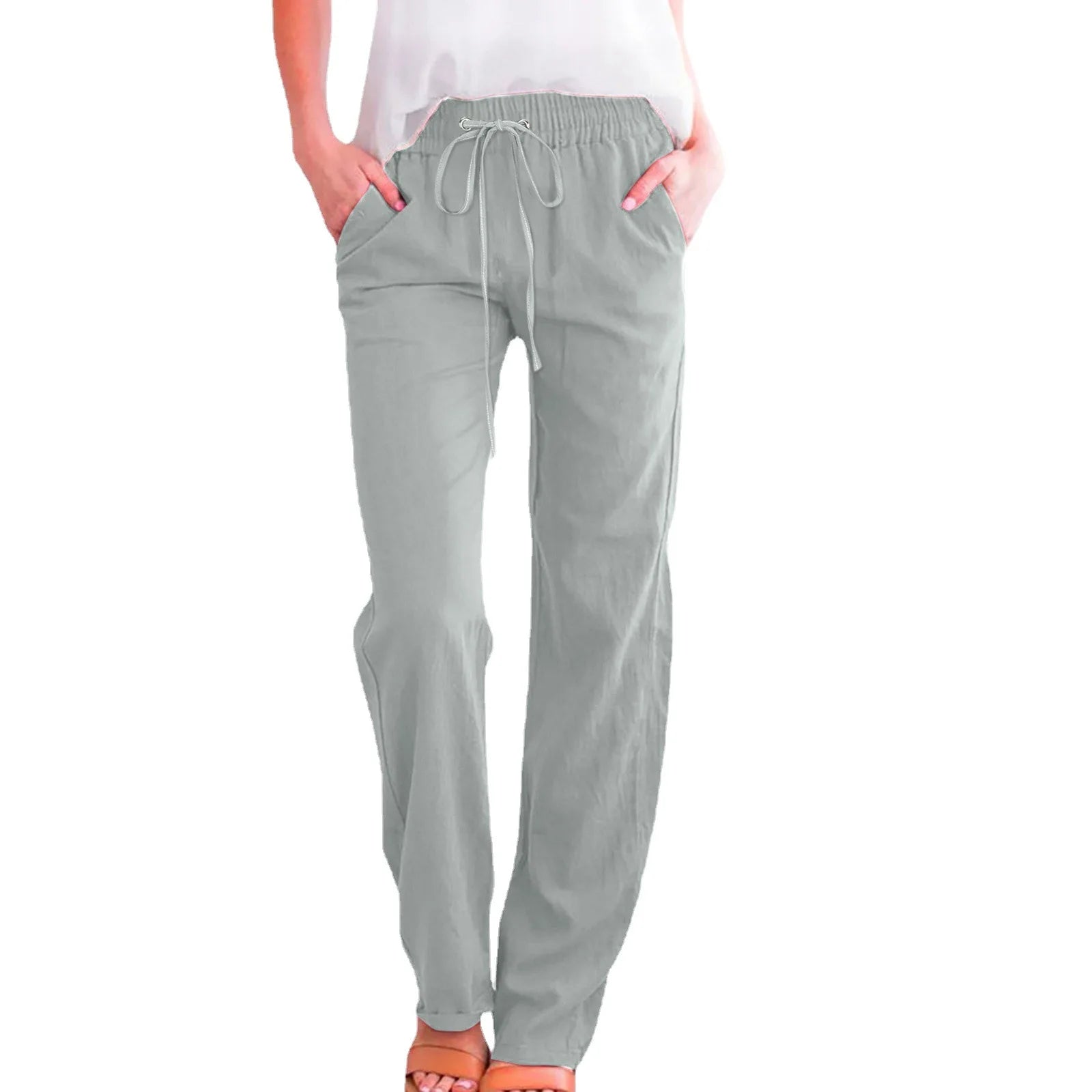 Women Cotton Linen Pants