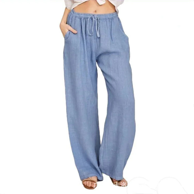 Women Cotton Linen Pants