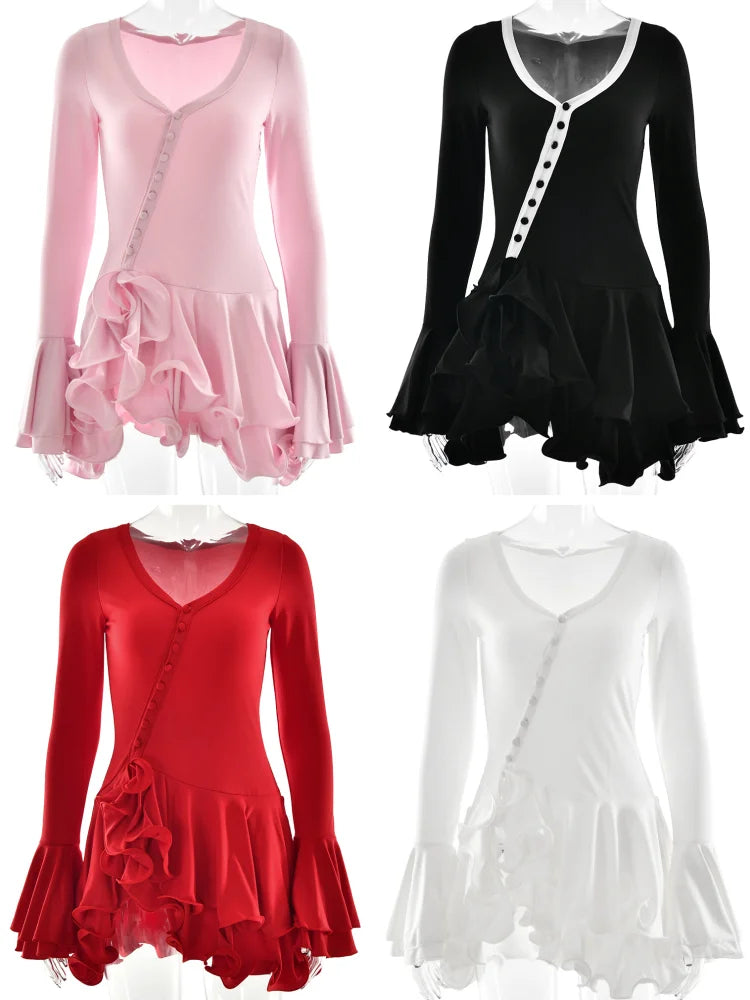 Long Sleeve Short Dress Outfit