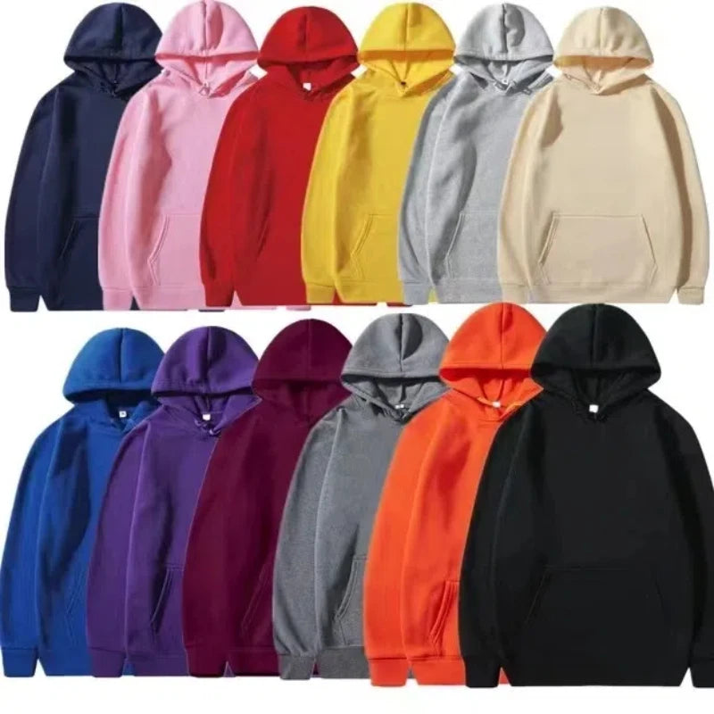 women's and men's long sleeved inserted pocket pullover